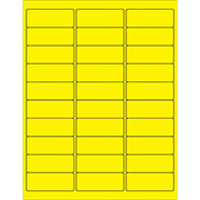 Fluorescent Removable Rectangle Laser Labels