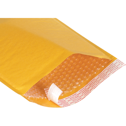 Kraft Self-Seal Bubble Mailers-25 Packs